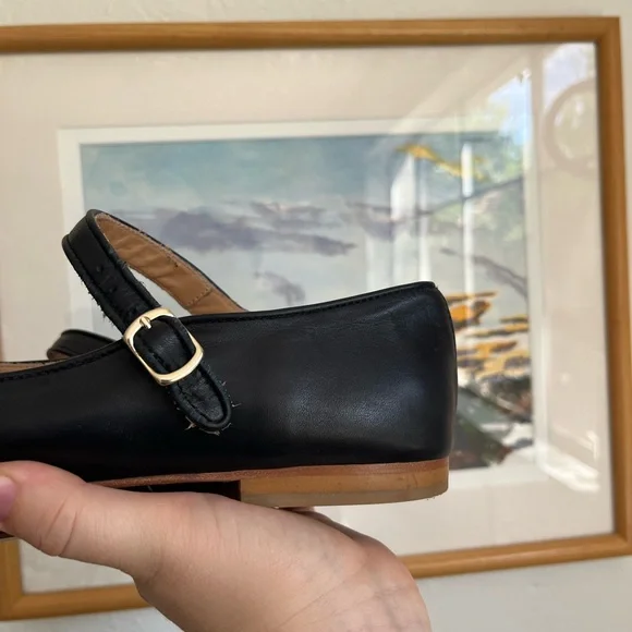 Caron Callahan Ellie Mary Jane Flats in black / leather size 40 - Picture 3 of 10